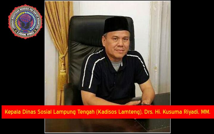 Kadis sosial Lampung tengah
