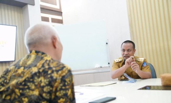 Wakil Gubernur Sulsel, Andi Sudirman Sulaiman pada Rapat Koordinasi Pelaksanaan Program Gammara'ta (Gerakan Masyarakat Mencegah dan Memberantas Stunting) Sulawesi Selatan di Makassar, Selasa (21/01/2020)