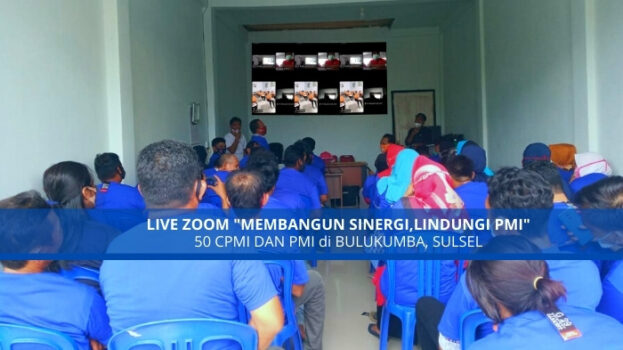 live zoom - membangun sinergi lindungi PMI - BP2Mi