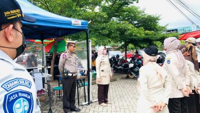Pelaksanaan Penertiban Kendaraan Gabungan UPTP Samsat Wilayah Makassar II Berjalan Tertib dan Lancar