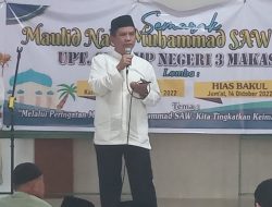 Tumbuhkan Kecintaan Siswa Kepada Nabi Muhammad SAW, SMPN 3 Makassar Peringati Maulid Nabi