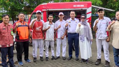 Kampanye Keselamatan Berlalu Lintas, Dishub Kota Makassar dan Astra Motor Honda Laksanakan Service Gratis